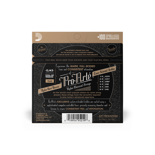 Light Tension, Pro-Arté Nylon Classical Guitar Strings 3- Pack